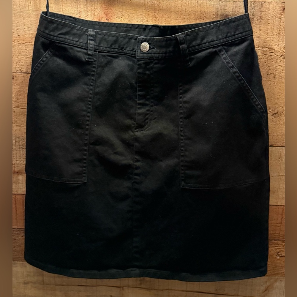 Ralph Lauren Black Mini Skirt 10 | Preppy Fall Christmas